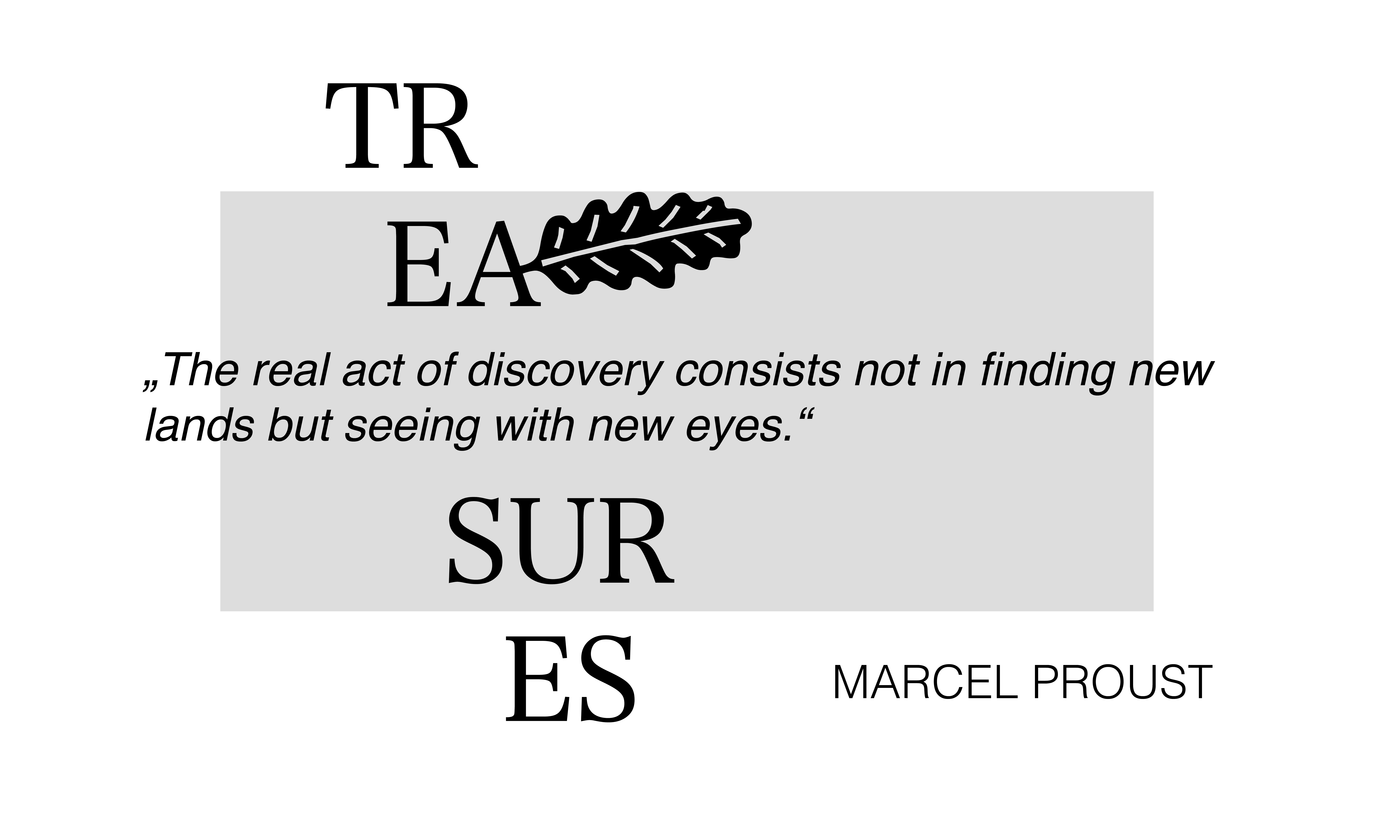 Quote: ´The real act of discovery consists not 
					in finding new lands but seeing with new eyes.´by Marcel Proust 